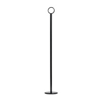 Trenton Table Number Stand - Ring Clip, 70x450mm Black (Box of 12) - 70274-BK