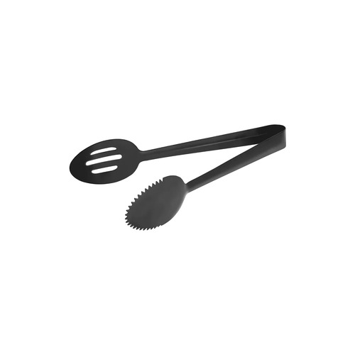 Tablekraft Solid / Slotted Spoon Tong 240mm - Gunmetal - 70274-GM