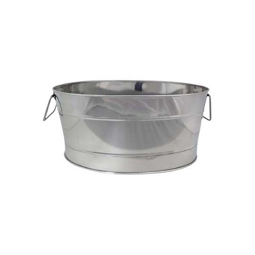 Chef Inox Oval Beverage Tub - Stainless Steel Mirror Finish 520x360x245mm - 70371