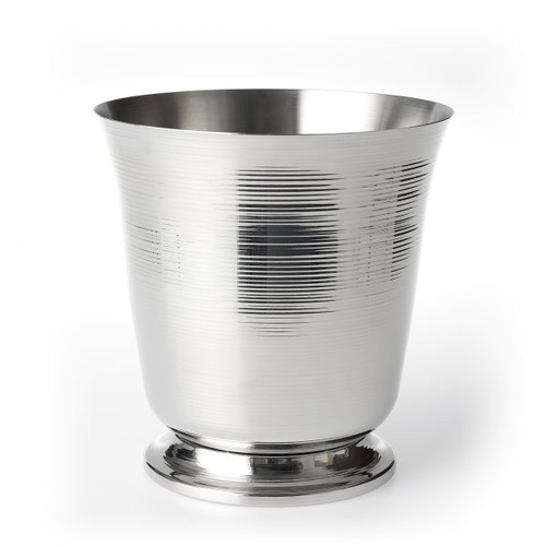 Chef Inox Wine Bucket Ribbed Effect 1 Bottle 18/10 Footed 220x230mm - 70386