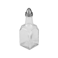 Oil / Vinegar Bottle 148mm / 150ml Stainless Steel Top / Glass Body - 70400