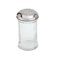 Cheese Shaker 140mm / 335ml Stainless Steel Top / Glass Body (Box of 24) - 70417