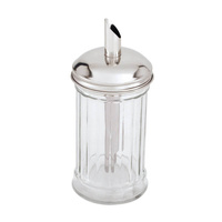 Sugar Dispenser - Tilt-A-Spoon 335ml Stainless Steel Top / Glass Body - 70418
