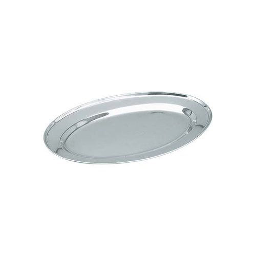 Chef Inox Rolled Edge Oval Platter - Stainless Steel 250mm - 70710_TK