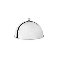 Dome Cover / Cloche with Knob 255x160mm - 18/8 Stainless Steel - 70750
