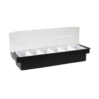 Condiment Dispenser 6 Compartment 500x160x95mm Plastic - 70831