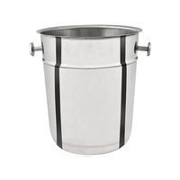 Champagne Bucket 225x260mm - 18/8 Stainless Steel With Knobs Mirror Polished - 70890