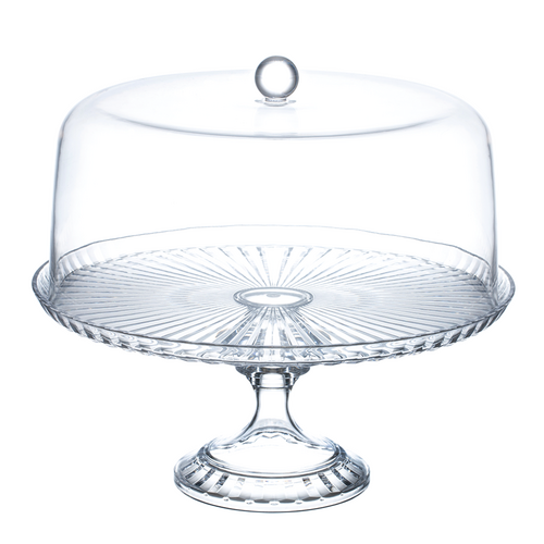 Pizzazz Acrylic Footed Cake Dome Set - 28cm - 7239-1