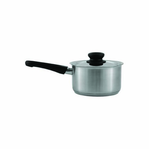 Chef Inox Bakelite Saucepan - Stainless Steel 140mm 1.0Lt with Lid - 73001