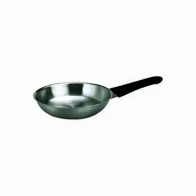 Chef Inox Bakelite Frypan - Stainless Steel 240x50mm with Lid - 73009