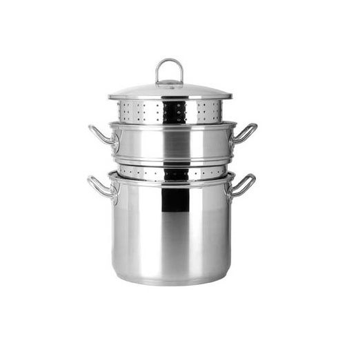 Chef Inox Professional Multi Cooker - 4 Piece 9.0Lt with Lid Stainless Steel Handle  - 73125-4