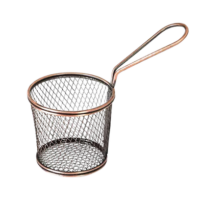 Moda Brooklyn Round Service Basket 90x90mm Antique Copper (Box of 6) - 73712-AC