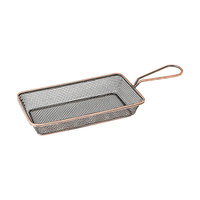 Moda Brooklyn Rectangular Service Basket 220x120mmx35mm Antique Copper - 73720-AC