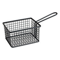 Moda Soho Rectangular Service Basket 142x114x80mm Black  - 73824-BK