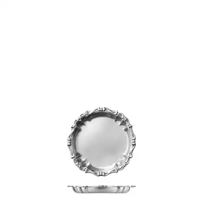 Moda Serving Deco Round Tray Stainless Steel 150mm (Box of 6) - 73931