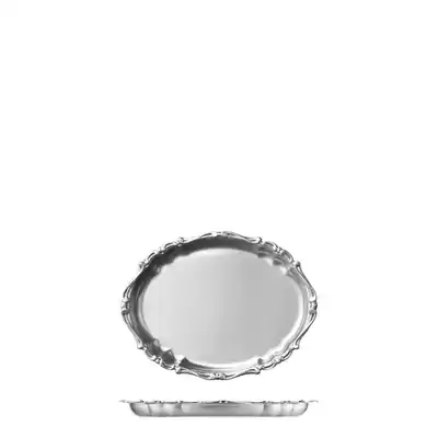 Moda Serving Deco Oval Platter Stainless Steel 200x150mm (Box of 6) - 73941