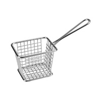 Athena Presentation Pieces Rectangular Service Basket 100x80mmx78mm Stainless Steel - 74220