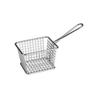 Athena Presentation Pieces Rectangular Service Basket 118x98x78mm Stainless Steel - 74222
