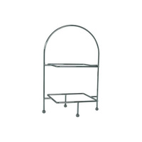 2 Tier Square Platter Stand Chrome Plated - 76250
