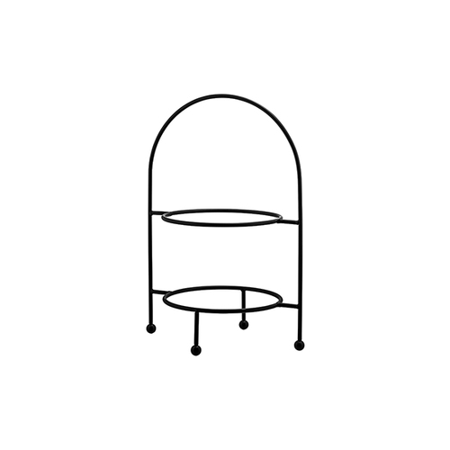 Plate Stand 2 Tier Black - 76270-BK