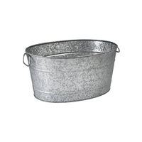 Moda Brooklyn Oval Beverage Tub 460x355x220mm - Galvanised - 76615