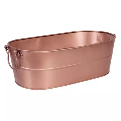 Moda Brooklyn Oval Beverage Tub 530x290x180mm - Satin Copper, Plain - 76631