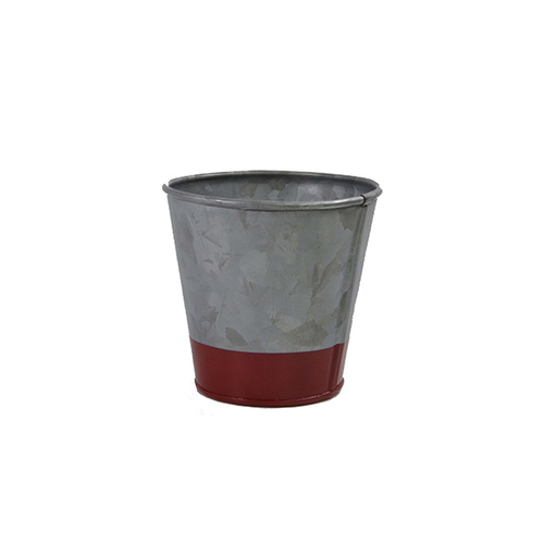 Chef Inox Coney Island Galvanised Pot Dipped Red 95x105mm - 78601_TK