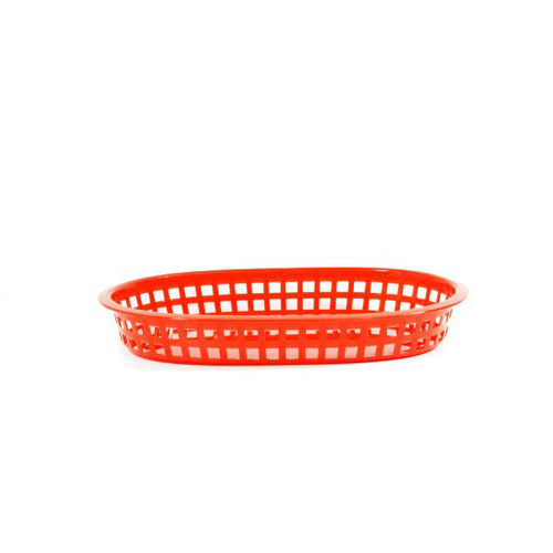 Chef Inox Coney Island - Plastic Serving Basket Rect Red 270x180x40mm - 78705