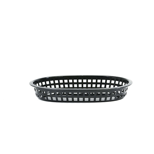 Chef Inox Coney Island - Plastic Serving Basket Rect Black 270x180x40mm - 78707