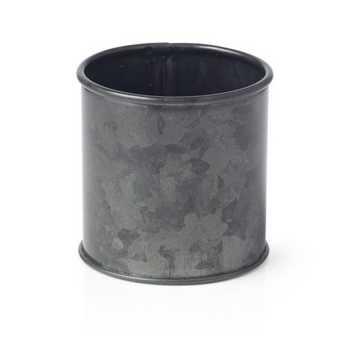 Chef Inox Coney Island - Galvanised Black Sugar Sachet Pot 70x70mm - 78720