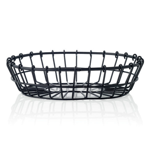 Chef Inox Coney Island Oval Wire Basket Patina Blk 230x155x60mm - 78742