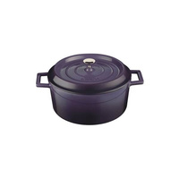 Lava Round Casserole 240x115mm / 4.5Lt Purple  - 799024-P