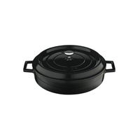 Lava Low Casserole 280x65mm / 3.4Lt Black  - 799228-BK