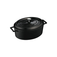Lava Oval Casserole 290x230x110mm / 4.8Lt Black  - 799529-BK