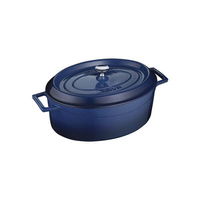 Lava Oval Casserole 290x230x110mm / 4.8Lt Blue  - 799529-BL