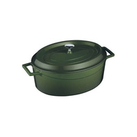 Lava Oval Casserole 290x230x110mm / 4.8Lt Green  - 799529-GN