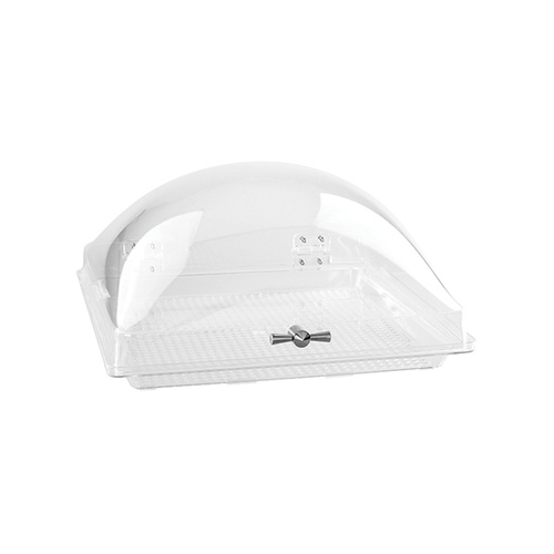 Zicco Square Dome Cover with Fixed Base (350x350mm) - Polycarbonate - 806101