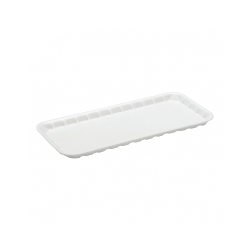 11x5" Foam Produce Tray White (Box of 500) - 81-MP115W
