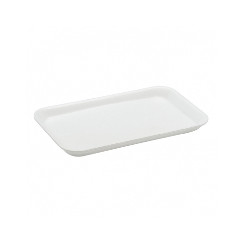 8x5" Foam Produce Tray White (Box of 500) - 81-MP85W