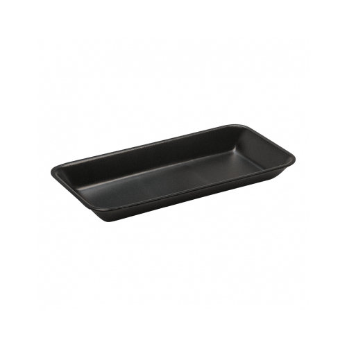 11x9" Deep Foam Produce Tray Black (Box of 500) - 81-MPD119B