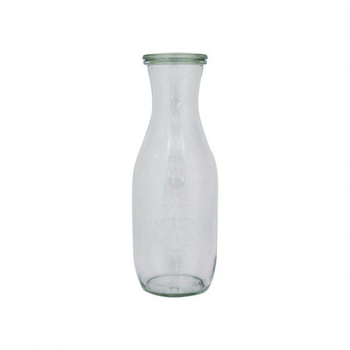 Weck Bottle Glass Jar with Lid 1062ml 60x250mm (Box of 6) - 82309
