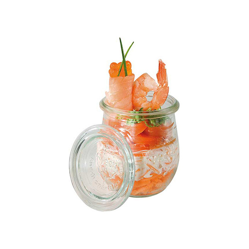 Weck Glass Jars with Lid 220ml 70x80mm (Box of 12) - 82316