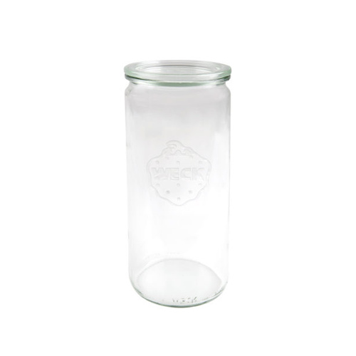 Weck Cylinder Glass Jar with Lid 1040ml 80x210mm (Box of 6) - 82386