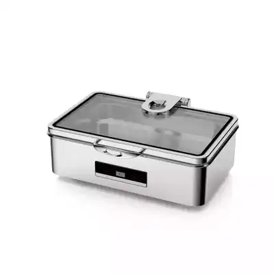 Sunnex Terni Dry Heat Chafer Gn 1/1 8.5Lt with Glass Lid - 83031