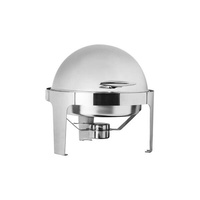 Deluxe Round Roll Top Chafer - 18/10 Stainless Steel - 83071