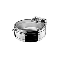 Athena Regal Round Chafer Glass & Stainless Steel Lid - 8320003