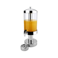 Athena Metro Single Juice Dispenser 230x610mm / 8Lt - 18/10 Stainless Steel, Acrylic Body - 8382001
