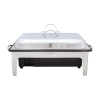 Sunnex 1/1 Size Electric Chafer - Water Temperature Range: 80 - 85°C - 18/10 Stainless Steel - 84000