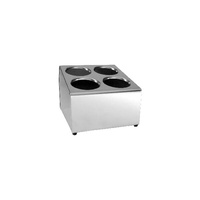Moda Cutlery Holder - 4 Hole 255x300x222mm Stainless Steel - 84259