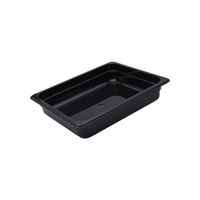 Polycarbonate Gastronorm Pan Black 1/2 Size 325x265x200mm / 11.71Lt  - 850208